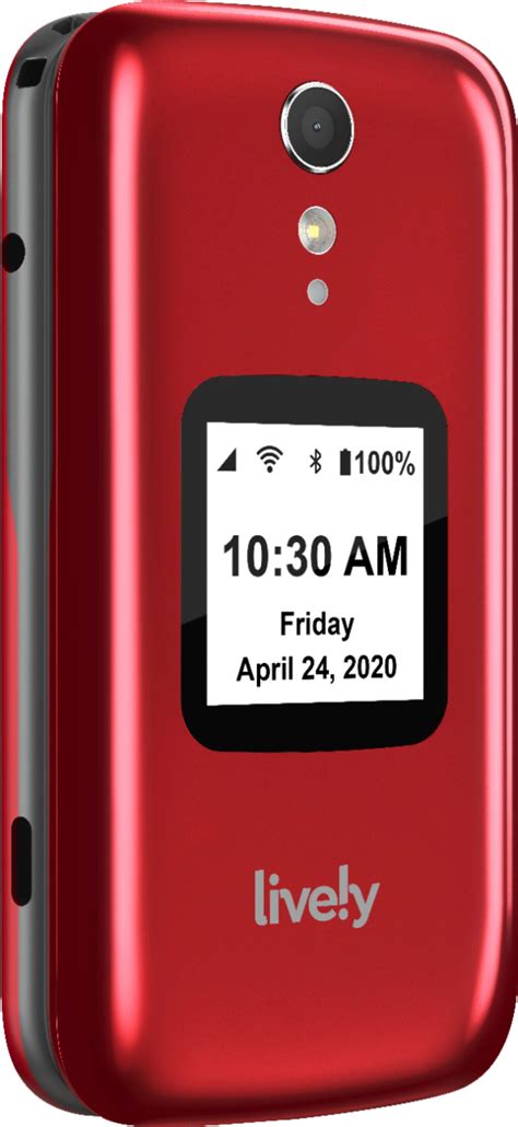Lively Jitterbug Flip2 Cell Phone For Seniors Red 4053sj7red 8in V2