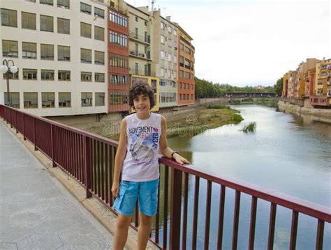 Happy Boy In Girona Spain Stock Image Image Of Girona 62561893