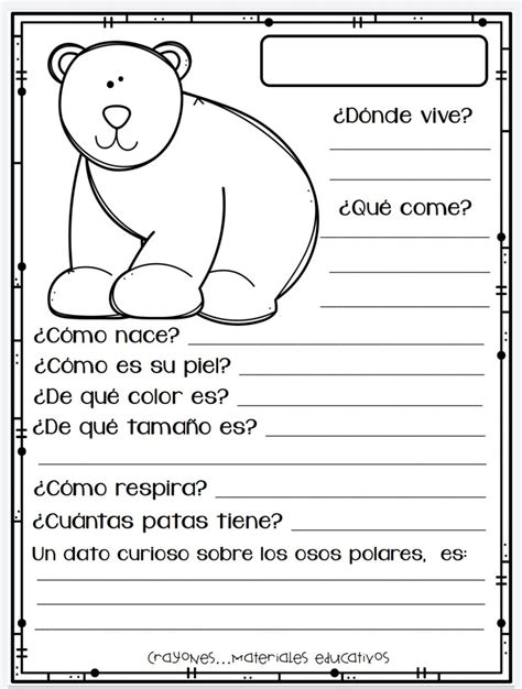 Ficha De Descripcion De Un Animal Para Tercero De Primaria Images