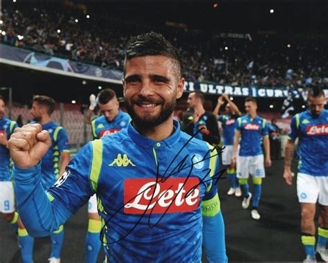 Lorenzo Insigne Signed Photo Soccer Ssc Napoli Signedforcharity