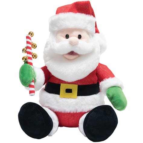 Animated Santa Claus Jingle Bell Rock Christmas Plush W Batteries
