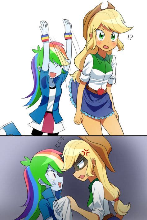 Cute Appledash Rainbow 20 Cooler Dash Mlp Pony Applejack Mlp