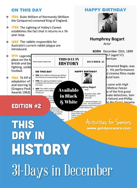 This Day In History For Seniors December 2nd Edition