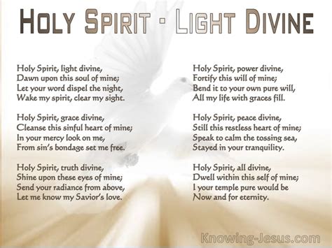 Prayers To The Holy Spirit