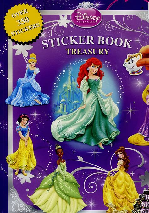 Disney Princess Sticker Book Treasury Amazonca Toys And Games