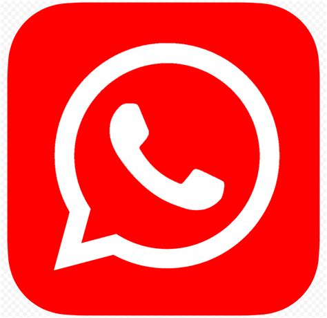Hd Red Whatsapp Wa Whats App Official Logo Icon Png Citypng