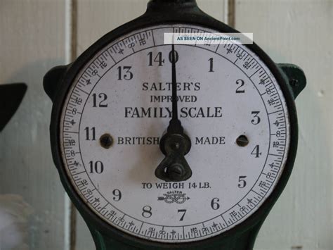 Maybe you would like to learn more about one of these? Vintage English Salter Kitchen Scale Green Paint & White ...