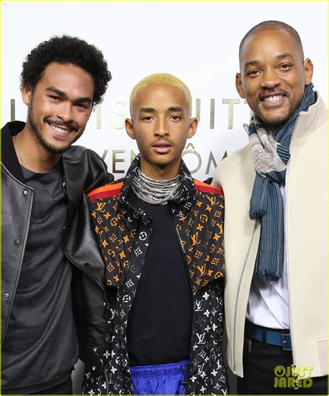 Will Smith Joins Sons Jaden Trey At Louis Vuitton Event In Paris