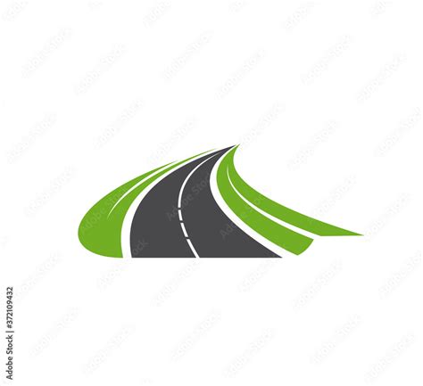 Road Pathway Highway Vector Icon Travel Or Transportation Service