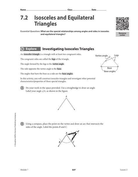 Isosceles And Equilateral Triangles Docslib