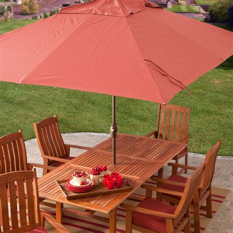 112m consumers helped this year. 8 x 11-Ft Rectangle Patio Umbrella with Red Orange ...