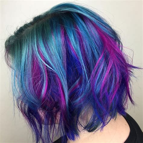 Pin By Amanda Johnson On Beautiful Color Hair Styles Multi Colored Hair Pinwheel Hair Color
