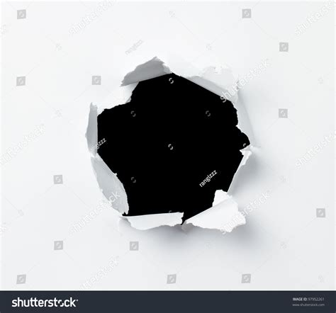 Hole Punched Paper Sheet Stock Photo 97952261 Shutterstock