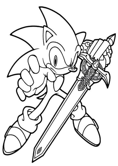 💠 Dibujos para colorear Sonic - Dibujosparacolorear.eu
