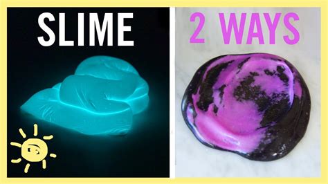 Diy Glow In The Dark And Color Changing Slime Youtube