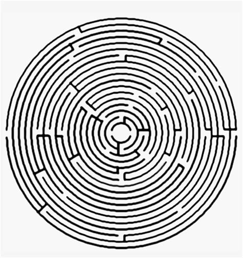 Circle Maze Clipart Maze Labyrinth Clip Art Circle Maze Transparent