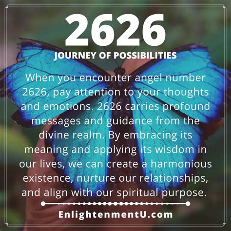 2626 Angel Number Journey Of Possibilities Seeing 2626 Meaning