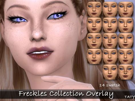 Freckles Collection Overlay Taty Sims Crazy Creations Sims 4