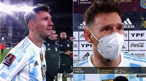 Lionel Messi Llorando En La Celebración De La Copa América Con