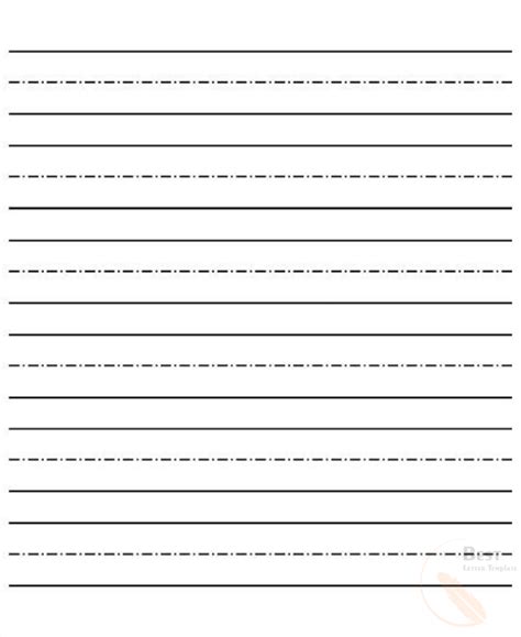 Free Printable Lined Paper Templates for Kids in PDF