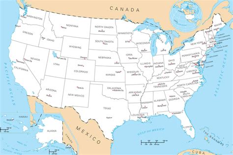 Épinglé par zac sur map | carte. Carte des états unis » Vacances - Guide Voyage