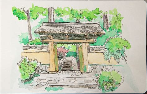 Moleskine Sketch 050 Japanese Garden Portland Or I Drew Flickr
