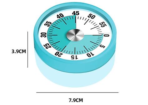 Round Mechanical Countdown Timer Classroom Visual Timer Kitchen Timer