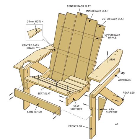 Build Adirondack Chairs Australian Handyman Magazine