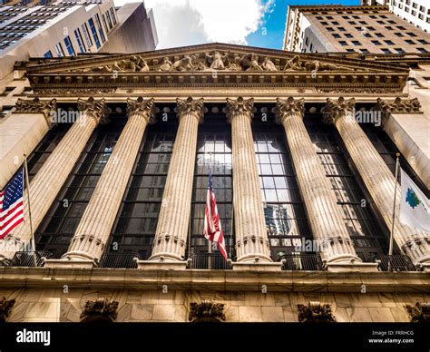 New York Stock Exchange Wall Street New York City Usa Stock Photo