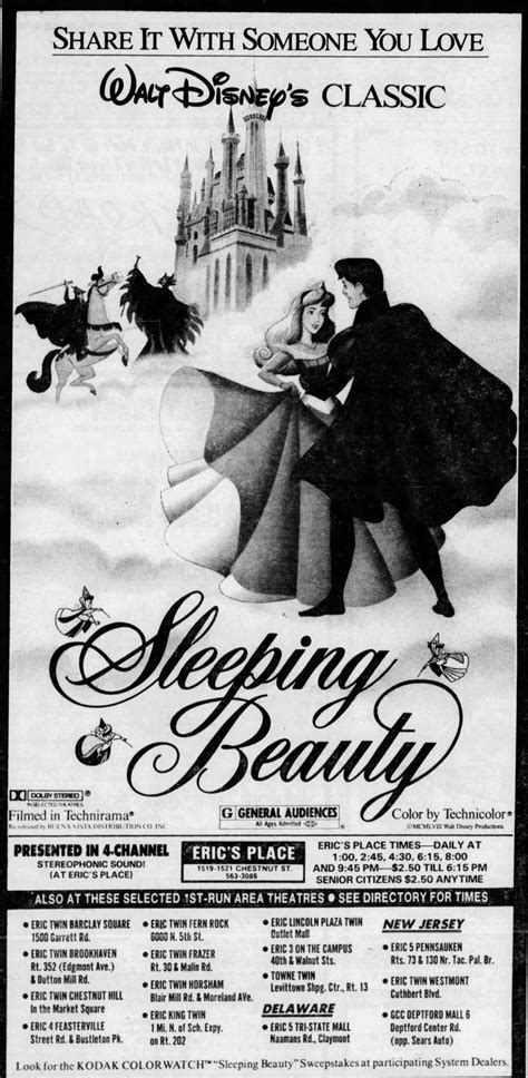 Walt Disneys Sleeping Beauty 1959 Disney Sleeping Beauty Sleeping