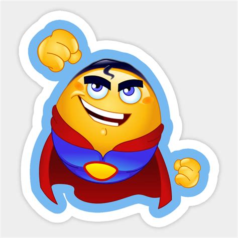 Super Hero Emoji Emoticon Emoji Sticker Teepublic