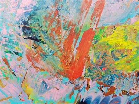 Simply Happy Large Colorful Abstract Painting Ivana Olbricht