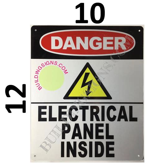 Hpd Sigsnotice Electrical Panels Inside Sign Aluminum Hpd Sign Dob