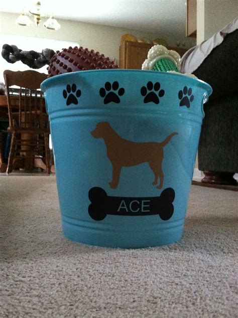Personalized Dog Toy Bucket Personalized Dog Toys Personalised Dog