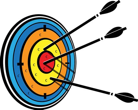 Arrows In The Target Clipart Free Download Transparent Png Creazilla