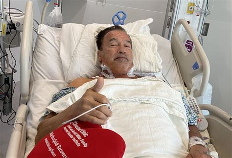 Arnold Schwarzenegger Explores Downtown After Undergoing Heart Surgery