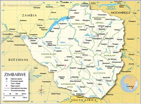 Zimbabwe location on the africa map. Zimbabwe | RECP