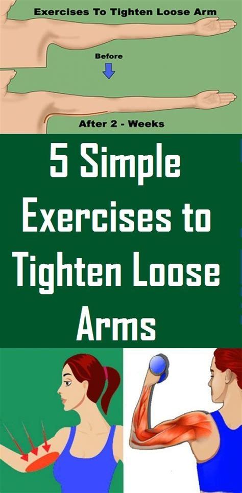 5 Simple Exercises To Tighten Loose Arms Easy Workouts Exercise
