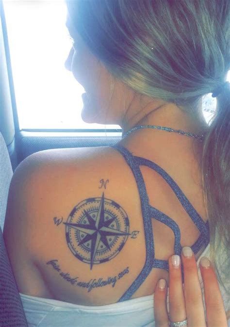 May your loved ones have the comfort in knowing, to heaven is where you are going. "Fair winds and following seas." Nautical Blessing & Compass Tattoo #compass #tattoo | e n j o y ...