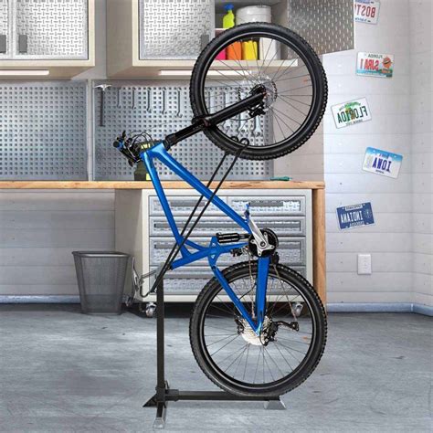 Suporte de bicicleta vertical para 1 bicicleta Altura ajustável