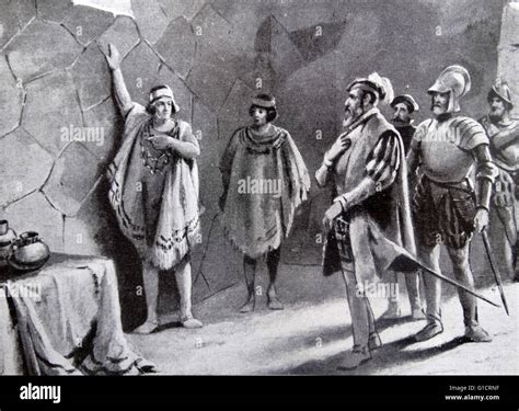 The Arrest Of Atahualpa Last Inca Ruler By Francisco Pizarro González