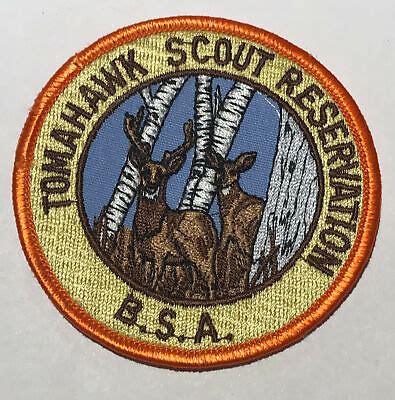 Tomahawk Scout Reservation Patch Orange Mint Tk Ebay
