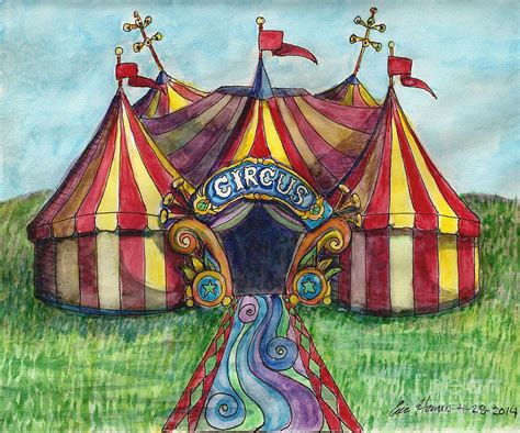 Inside Circus Tent Drawing