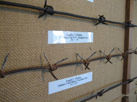 Barbed wire is used to construct inexpensive fences or restrain cattle ...