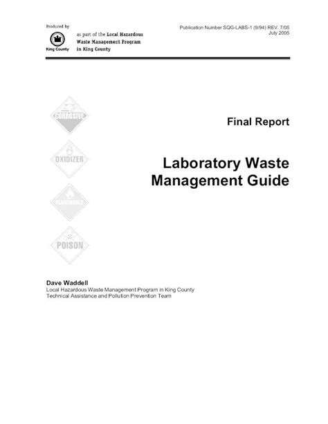 PDF Laboratory Waste Management DOKUMEN TIPS