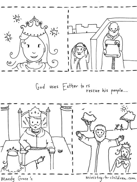 Emejing free bible story coloring pages to print s style. "Story of Esther" Coloring Page
