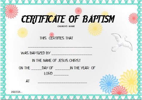 The most secure digital platform to get legally binding, electronically signed documents in just a few seconds. Baptism Certificate Template Word (4) - TEMPLATES EXAMPLE ...