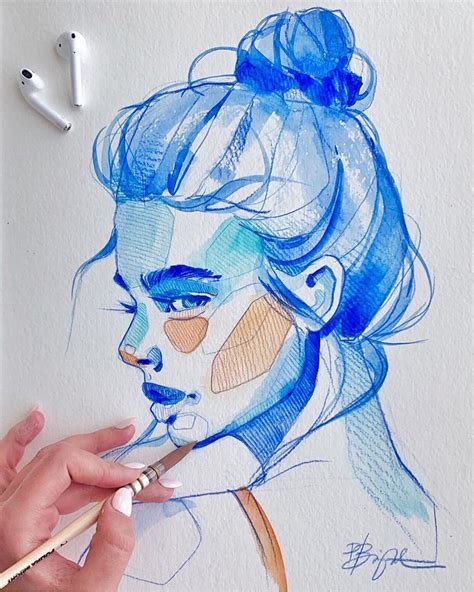 Polina Bright On Instagram Ultramarine 🌌 Bright Art Art Drawing