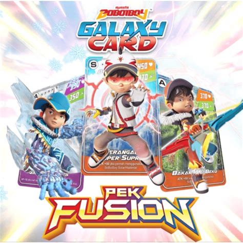 Jual Boboiboy Galaxy Card Set Pek Fusion 54 Cards Indonesiashopee