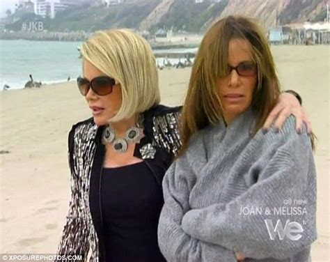 Melissa Rivers Breaks Down In Mother Joans Arms After